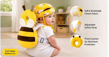Baby Safety Helmet & Back Protector Combo | Anti-Fall Head Protection Backpack for Crawling & Walking Babies (6–18 Months)
