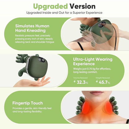 Shoulder Massager,Heat for Pain Relief, Muscle Relaxation & Stress Reduction