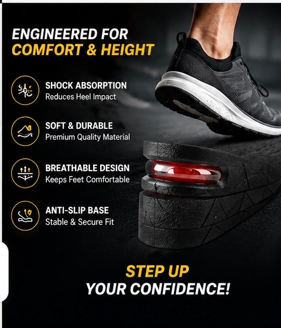 ElevatePro™ Adjustable Height Increase Insoles (2CM–7CM) | Invisible Shoe Lift for Men & Women