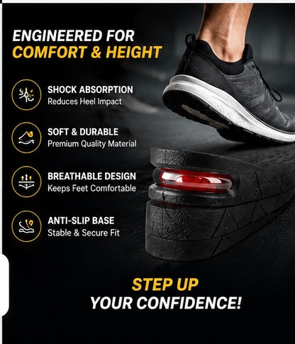 ElevatePro™ Adjustable Height Increase Insoles (2CM–7CM) | Invisible Shoe Lift for Men & Women